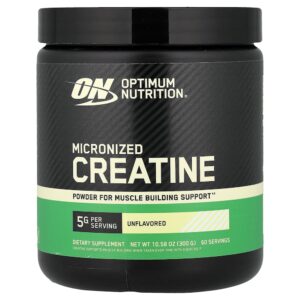 Optimum Nutrition - Creatina Micronizada em Pó Sem Sabor 300 g