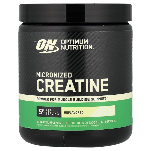 Optimum Nutrition - Creatina Micronizada em Pó Sem Sabor 300 g
