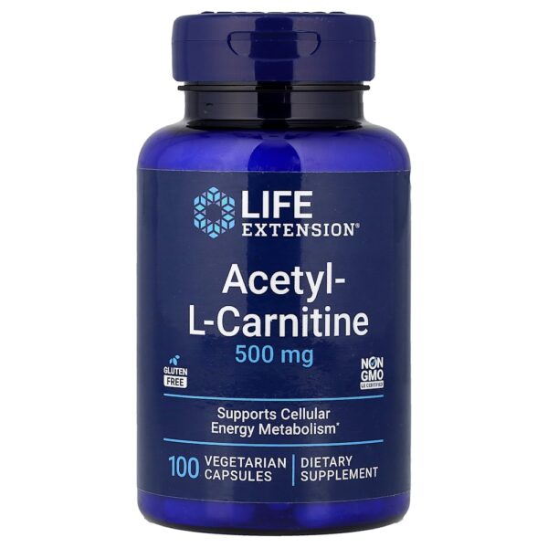 91-5.jpg Life Extension - Acetilcarnitina 100 Cápsulas Vegetarianas