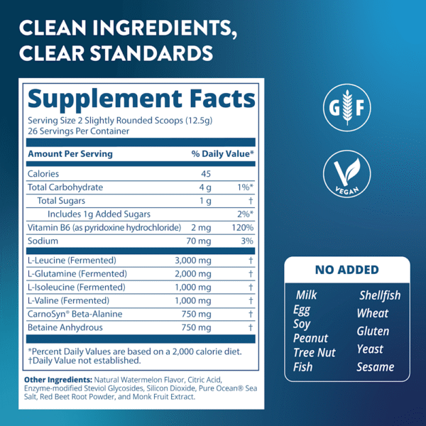 MRM Nutrition - Re Load BCAA+G Recuperação Pós-Treino Melancia 330 g