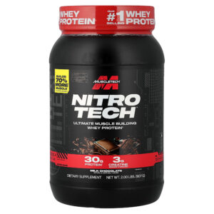 MuscleTech - Whey Protein Nitro-Tech Chocolate ao Leite 907 g