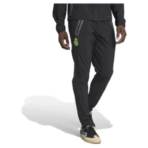 adidas - Calça de moletom Viagem Real Madrid Tiro 25/26 Pro Vis Tech – Masculino – Black / Lucid Lemon