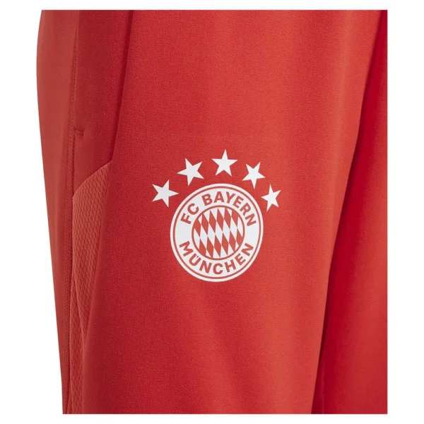 adidas - Calças de fato de treino para jovens Treinamento FC Bayern Munich 23/24 – Red / Bright Red / White