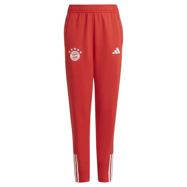 adidas - Calças de fato de treino para jovens Treinamento FC Bayern Munich 23/24 – Red / Bright Red / White