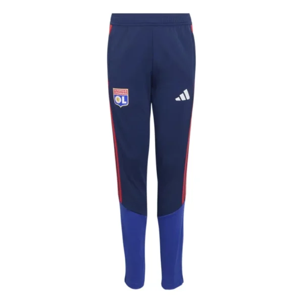 adidas - Calças de treino para jovens Treinamento Olympique De Lyon 26/27 Tiro26 Competition – Team Navy Blue 2 / Pure Ruby