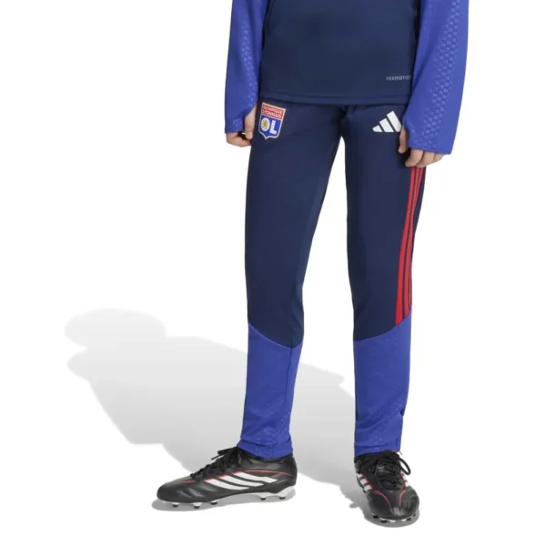 adidas - Calças de treino para jovens Treinamento Olympique De Lyon 26/27 Tiro26 Competition – Team Navy Blue 2 / Pure Ruby
