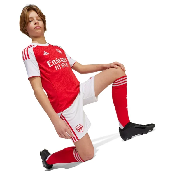 adidas - Calções júnior Casa Arsenal 25/26 – White / Better Scarlet