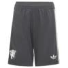 adidas - Calções júnior Manchester United 24/25 3 Stripes – Carbon