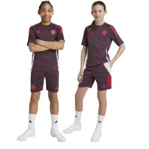 adidas - Calções júnior Treinamento FC Bayern Munich 24/25 – Shadow Maroon / Red
