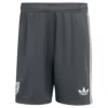 adidas - Calções Manchester United 24/25 3 Stripes – Masculino – Carbon