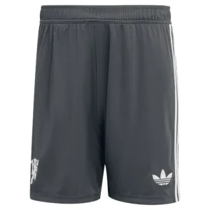 adidas - Calções Manchester United 24/25 3 Stripes – Masculino – Carbon
