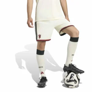 adidas - Calções Terceira Manchester United 26/27 – Masculino – Ivory