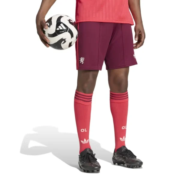 adidas - Calções Visitante Olympique De Lyon 26/27 – Masculino – Amazon Red