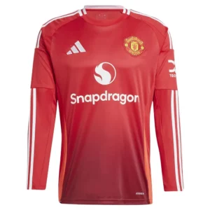 adidas - Camiseta de manga comprida Casa Manchester United 24/25 – Masculino – Mufc Red