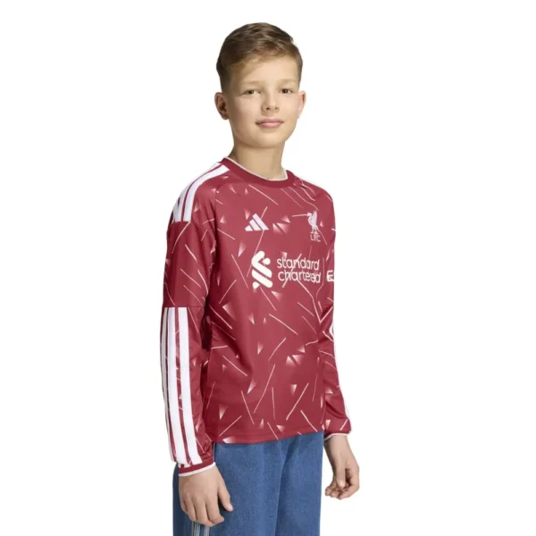 adidas - Camiseta de manga comprida júnior Casa Liverpool FC 26/27 Jersey – Active Maroon