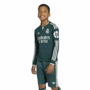 adidas - Camiseta de manga comprida júnior Visitante Real Madrid 26/27 Jersey – Aurora Ivy