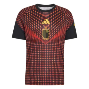 adidas - Camiseta de manga curta Antes do jogo Belgium 26/27 Home – Masculino – Black / Red