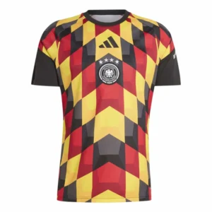 adidas - Camiseta de manga curta Antes do jogo Germany 26/27 Home – Masculino – Black / Team Yellow