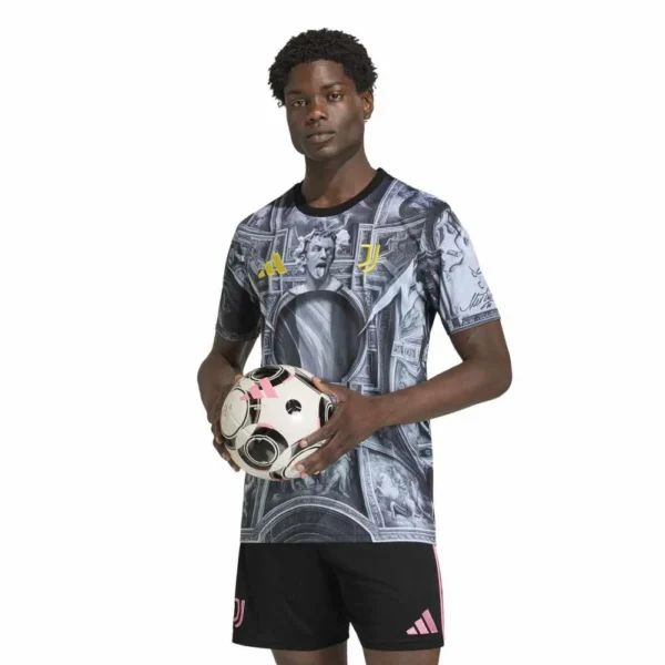 adidas - Camiseta de manga curta Antes do jogo Juventus 25/26 – Masculino – Black