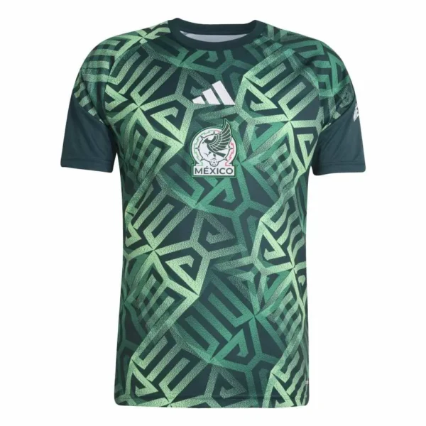 adidas - Camiseta de manga curta Antes do jogo Mexico 26/27 Home – Masculino – Aurora Ivy