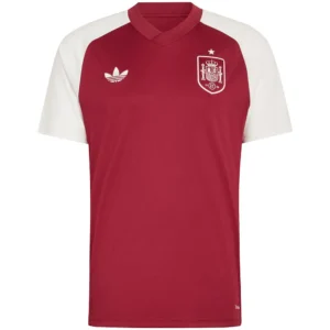 adidas - Camiseta de manga curta Antes do jogo Spain 26/27 Away – Masculino – Team Coll Burgundy 2