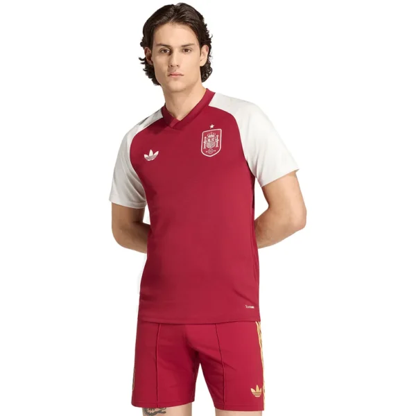 adidas-camiseta-de-manga-curta-antes-do-jogo-spain-26-27-away.webp adidas - Camiseta de manga curta Antes do jogo Spain 26/27 Away – Masculino – Team Coll Burgundy 2