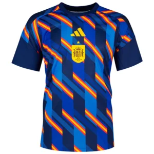 adidas - Camiseta de manga curta Antes do jogo Spain 26/27 Home – Masculino – Dark Blue