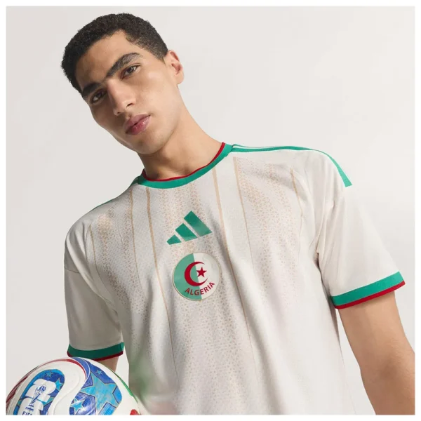 adidas - Camiseta de manga curta Casa Algeria 26/27 Authentic – Masculino – Chalk White