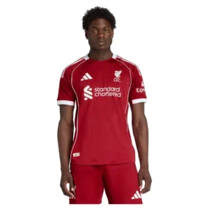 adidas - Camiseta de manga curta Casa Liverpool FC 25/26 Authentic – Masculino – Strawberry Red