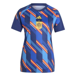 adidas - Camiseta de manga curta feminina Antes do jogo Spain 26/27 Home – Feminino – Dark Blue