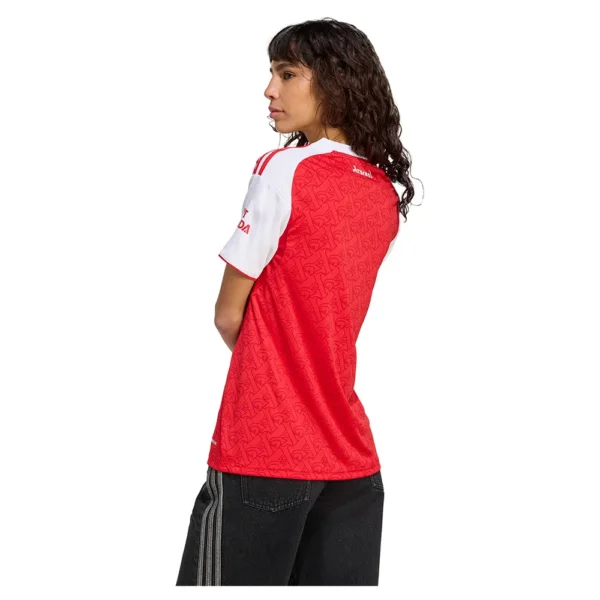 adidas - Camiseta de manga curta feminina Casa Arsenal 25/26 – Feminino – Better Scarlet / White