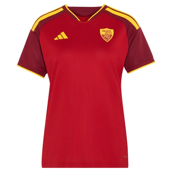 adidas - Camiseta de manga curta feminina Casa AS Roma 26/27 Jersey – Feminino – Team Victory Red