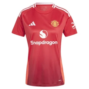 adidas - Camiseta de manga curta feminina Casa Manchester United 24/25 – Feminino – Mufc Red