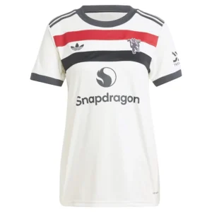 adidas - Camiseta de manga curta feminina Terceira Manchester United 24/25 – Feminino – Off White