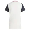 adidas - Camiseta de manga curta feminina Treinamento Manchester United 24/25 Tiro – Feminino – Off White / Black