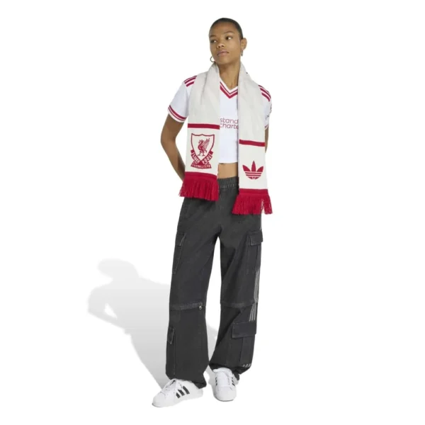 adidas - Camiseta de manga curta feminina Visitante Liverpool FC 26/27 Crop – Feminino – White