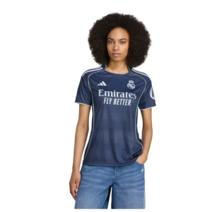 adidas - Camiseta de manga curta feminina Visitante Real Madrid 25/26 – Feminino – Legend Ink