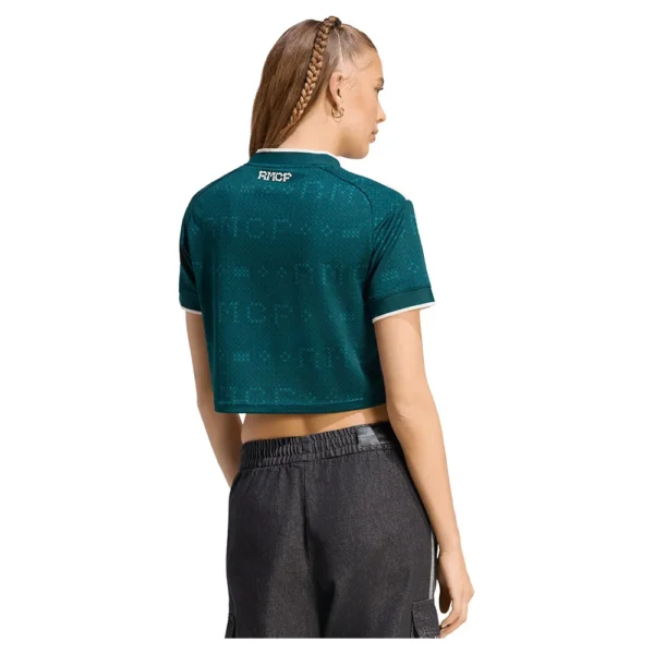 adidas - Camiseta de manga curta feminina Visitante Real Madrid 26/27 Cropped – Feminino – Aurora Ivy
