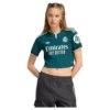 adidas - Camiseta de manga curta feminina Visitante Real Madrid 26/27 Cropped – Feminino – Aurora Ivy