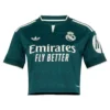 adidas - Camiseta de manga curta feminina Visitante Real Madrid 26/27 Cropped – Feminino – Aurora Ivy