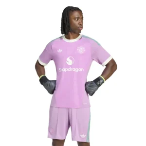 adidas - Camiseta de manga curta Guarda-redes Visitante Manchester United 26/27 – Masculino – Preloved Purple