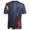 adidas - Camiseta de manga curta júnior Antes do jogo Manchester United 24/25 – Black / Mufc Red / Off White / Team Coll Burgundy 2