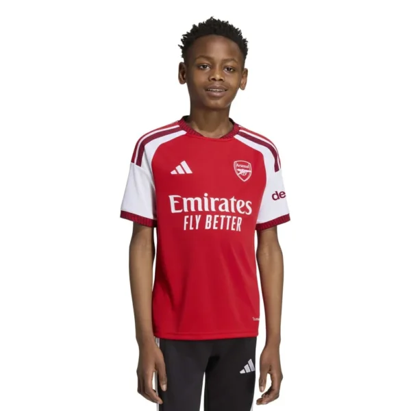 adidas - Camiseta de manga curta júnior Casa Arsenal FC 26/27 – Better Scarlet