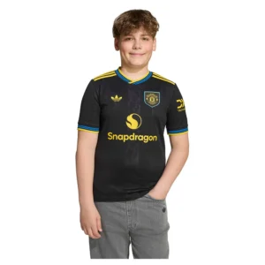 adidas - Camiseta de manga curta júnior Terceira Manchester United 25/26 – Black