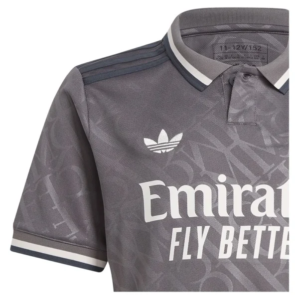 adidas - Camiseta de manga curta júnior Terceira Real Madrid 24/25 – Charcoal