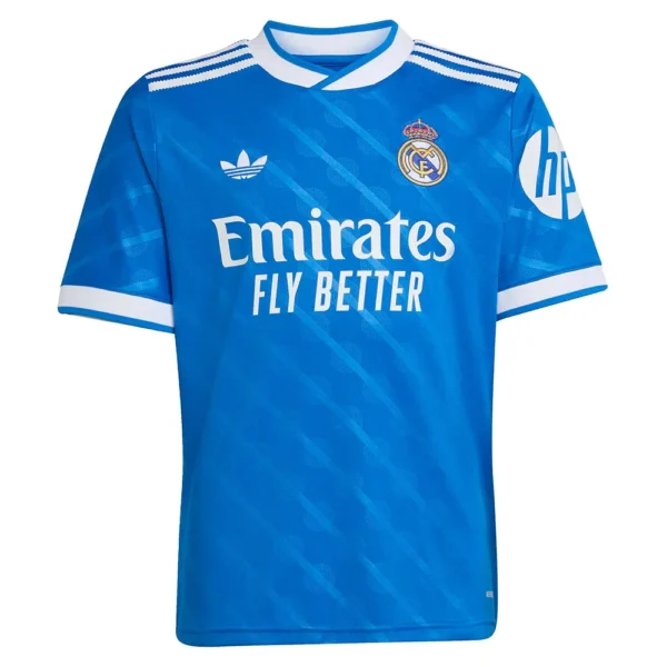 adidas - Camiseta de manga curta júnior Terceira Real Madrid 25/26 – Bluebird