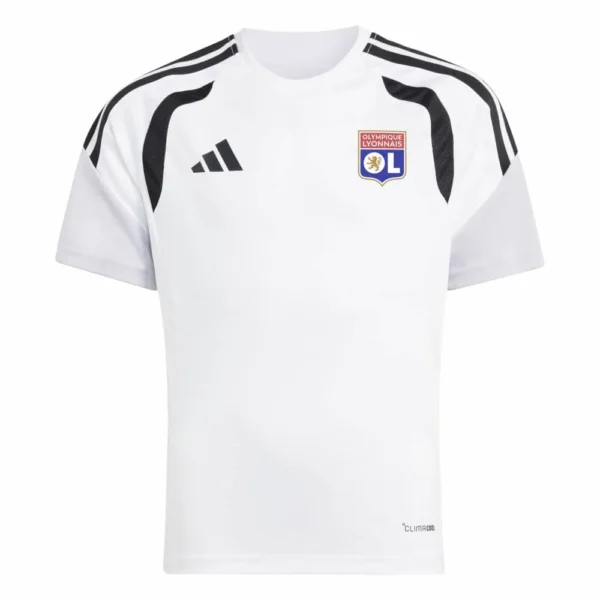 adidas - Camiseta de manga curta júnior Treinamento Olympique De Lyon 26/27 Jersey – White / Black