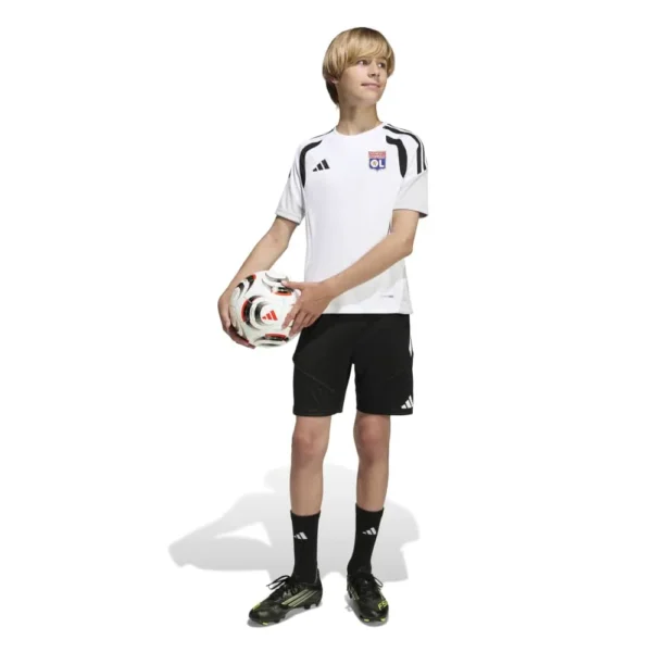 adidas - Camiseta de manga curta júnior Treinamento Olympique De Lyon 26/27 Jersey – White / Black