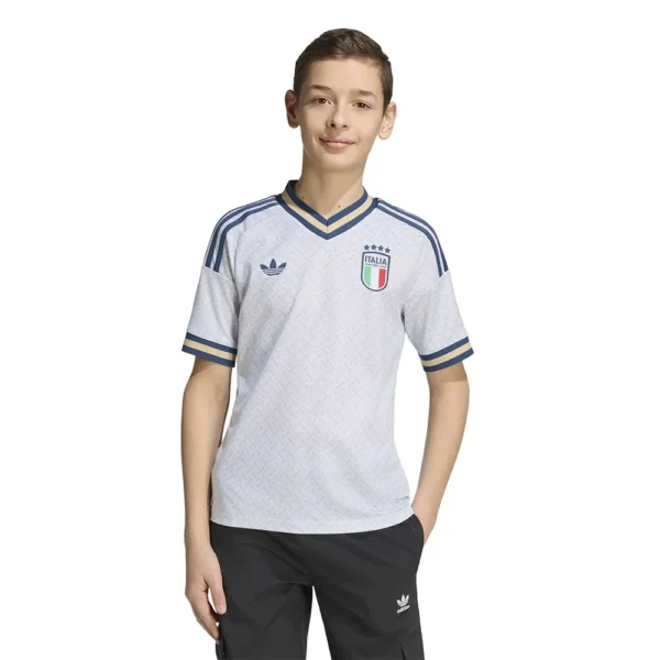 adidas - Camiseta de manga curta júnior Visitante Italy 26/27 – Aero Blue