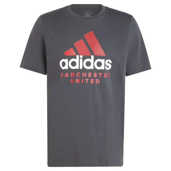 adidas - Camiseta de manga curta Manchester United 24/25 SZN Graphic – Masculino – Night Grey